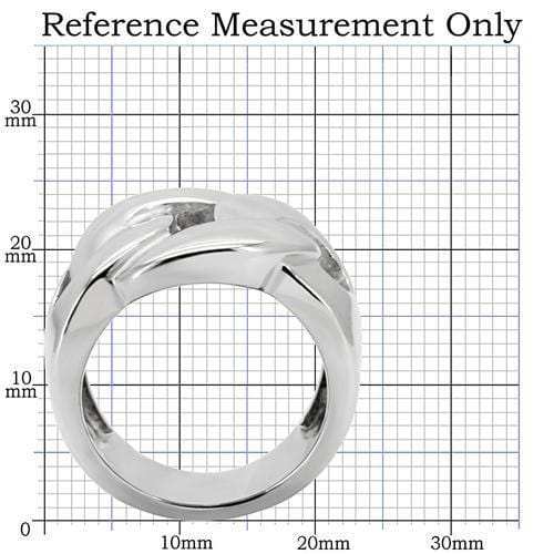 TK131 - High polished (no plating) Stainless Steel Ring with No Stone - Alamode - Flyclothing LLC