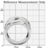 TK131 - High polished (no plating) Stainless Steel Ring with No Stone