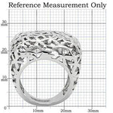 TK133 - High polished (no plating) Stainless Steel Ring with No Stone - Alamode - Flyclothing LLC