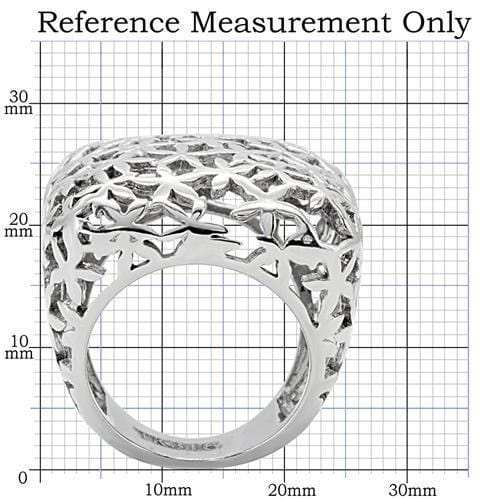 TK133 - High polished (no plating) Stainless Steel Ring with No Stone - Alamode - Flyclothing LLC