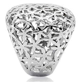 TK133 - High polished (no plating) Stainless Steel Ring with No Stone - Alamode - Flyclothing LLC