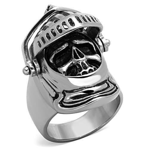 TK1348 - High polished (no plating) Stainless Steel Ring with No Stone - Alamode
