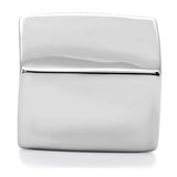 TK134 - High polished (no plating) Stainless Steel Ring with No Stone - Alamode