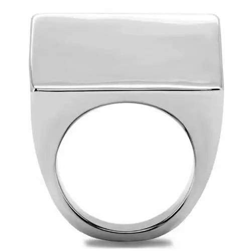 TK134 - High polished (no plating) Stainless Steel Ring with No Stone - Alamode - Flyclothing LLC