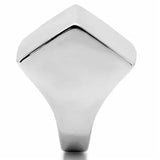 TK134 - High polished (no plating) Stainless Steel Ring with No Stone - Alamode - Flyclothing LLC