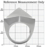 TK136 - High polished (no plating) Stainless Steel Ring with No Stone - Alamode - Flyclothing LLC