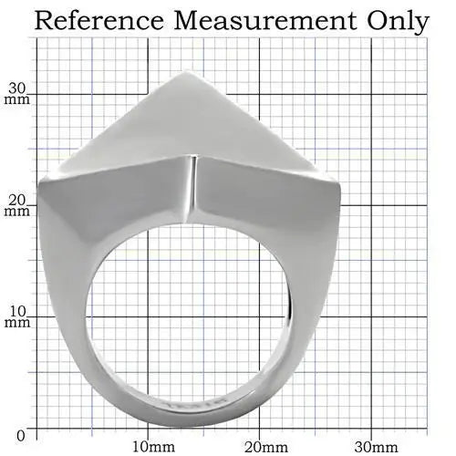 TK136 - High polished (no plating) Stainless Steel Ring with No Stone - Alamode - Flyclothing LLC
