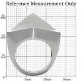 TK136 - High polished (no plating) Stainless Steel Ring with No Stone - Alamode