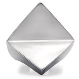 TK136 - High polished (no plating) Stainless Steel Ring with No Stone - Alamode