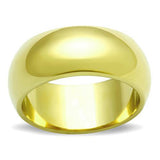 TK1391 - IP Gold(Ion Plating) Stainless Steel Ring with No Stone - Alamode