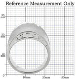 TK140 - High polished (no plating) Stainless Steel Ring with No Stone - Alamode - Flyclothing LLC