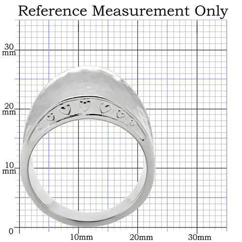 TK140 - High polished (no plating) Stainless Steel Ring with No Stone - Alamode - Flyclothing LLC