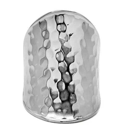 TK140 - High polished (no plating) Stainless Steel Ring with No Stone - Alamode - Flyclothing LLC