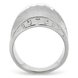 TK140 - High polished (no plating) Stainless Steel Ring with No Stone - Alamode - Flyclothing LLC