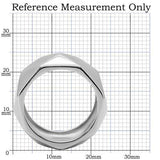 TK142 - High polished (no plating) Stainless Steel Ring with No Stone - Alamode