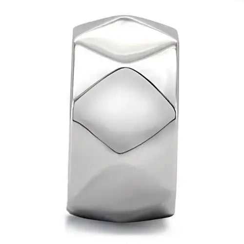 TK142 - High polished (no plating) Stainless Steel Ring with No Stone - Alamode - Flyclothing LLC
