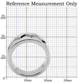 TK143 - High polished (no plating) Stainless Steel Ring with No Stone - Alamode - Flyclothing LLC