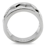 TK143 - High polished (no plating) Stainless Steel Ring with No Stone - Alamode - Flyclothing LLC
