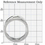 TK144 - High polished (no plating) Stainless Steel Ring with No Stone - Alamode - Flyclothing LLC