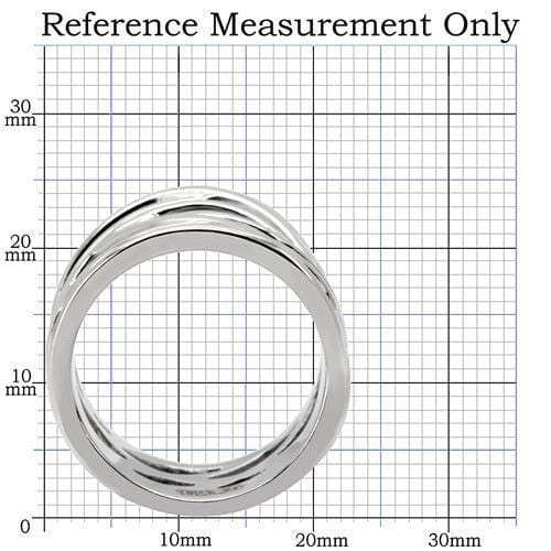 TK144 - High polished (no plating) Stainless Steel Ring with No Stone - Alamode - Flyclothing LLC