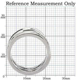 TK144 - High polished (no plating) Stainless Steel Ring with No Stone - Alamode - Flyclothing LLC