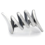 TK145 - High polished (no plating) Stainless Steel Ring with No Stone - Alamode