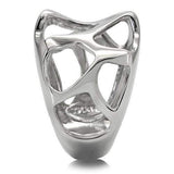 TK146 - High polished (no plating) Stainless Steel Ring with No Stone - Alamode - Flyclothing LLC