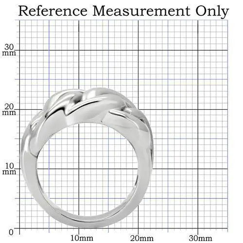 TK147 - High polished (no plating) Stainless Steel Ring with No Stone - Alamode - Flyclothing LLC