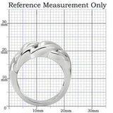 TK147 - High polished (no plating) Stainless Steel Ring with No Stone - Alamode - Flyclothing LLC