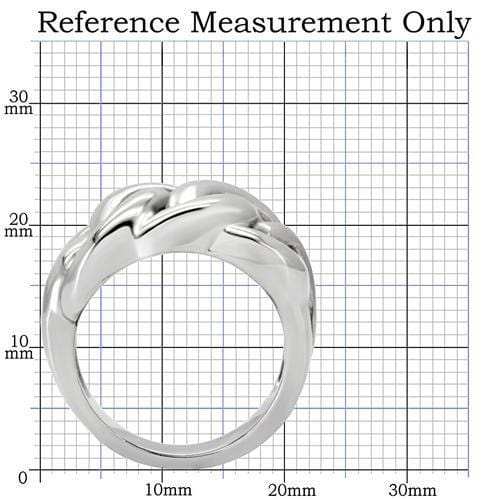 TK147 - High polished (no plating) Stainless Steel Ring with No Stone - Alamode - Flyclothing LLC