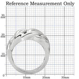 TK147 - High polished (no plating) Stainless Steel Ring with No Stone - Alamode
