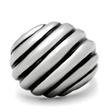 TK148 - High polished (no plating) Stainless Steel Ring with No Stone - Alamode