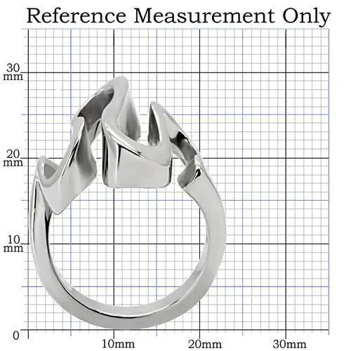 TK152 - High polished (no plating) Stainless Steel Ring with No Stone - Alamode - Flyclothing LLC