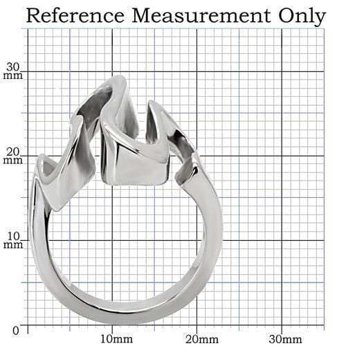 TK152 - High polished (no plating) Stainless Steel Ring with No Stone - Alamode - Flyclothing LLC
