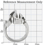 TK152 - High polished (no plating) Stainless Steel Ring with No Stone