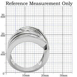 TK153 - High polished (no plating) Stainless Steel Ring with No Stone - Alamode - Flyclothing LLC
