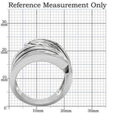 TK153 - High polished (no plating) Stainless Steel Ring with No Stone - Alamode