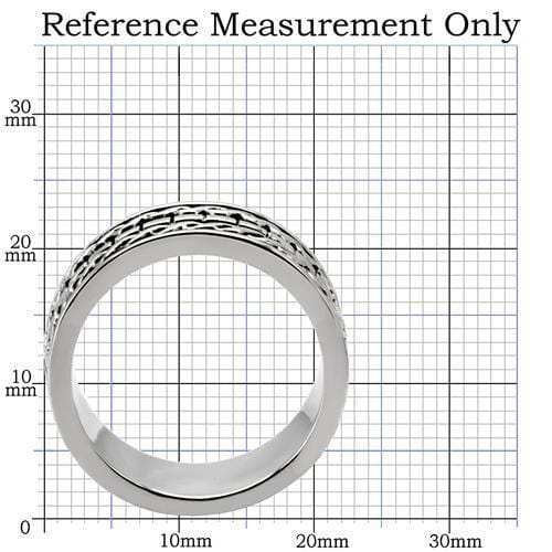 TK158 - High polished (no plating) Stainless Steel Ring with No Stone - Alamode - Flyclothing LLC