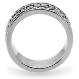 TK158 - High polished (no plating) Stainless Steel Ring with No Stone - Alamode