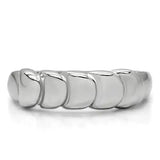 TK159 - High polished (no plating) Stainless Steel Ring with No Stone - Alamode - Flyclothing LLC