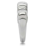 TK159 - High polished (no plating) Stainless Steel Ring with No Stone - Alamode - Flyclothing LLC