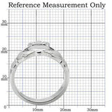 TK160 - High polished (no plating) Stainless Steel Ring with No Stone - Alamode - Flyclothing LLC
