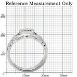 TK160 - High polished (no plating) Stainless Steel Ring with No Stone - Alamode
