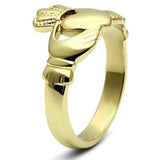 TK160G - IP Gold(Ion Plating) Stainless Steel Ring with No Stone - Alamode