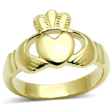 TK160G - IP Gold(Ion Plating) Stainless Steel Ring with No Stone - Alamode