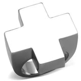 TK1827 - High polished (no plating) Stainless Steel Ring with No Stone - Alamode - Flyclothing LLC