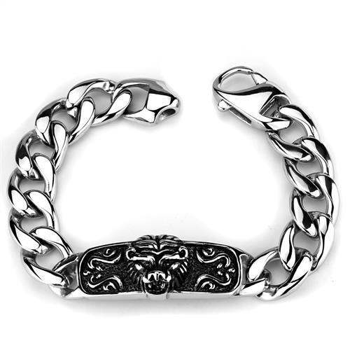 TK1978 - High polished (no plating) Stainless Steel Bracelet with No Stone - Alamode - Flyclothing LLC