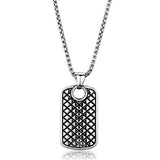TK1983 - High polished (no plating) Stainless Steel Necklace with No Stone - Alamode