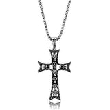 TK1999 - High polished (no plating) Stainless Steel Necklace with No Stone - Alamode