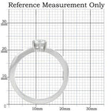TK201 - High polished (no plating) Stainless Steel Ring with AAA Grade CZ  in Clear - Alamode